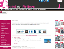 Tablet Screenshot of portaldebelleza.com